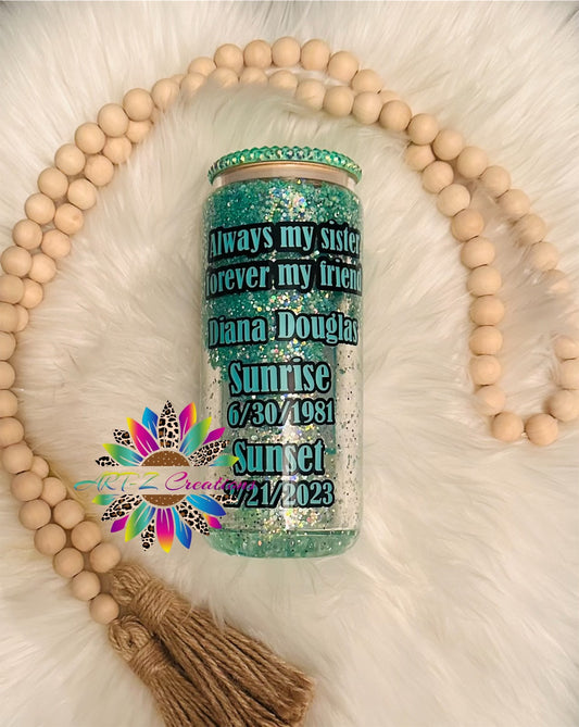 Glass Snowglobe Tumbler