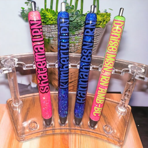 Personalized Epoxy Glitter Pen