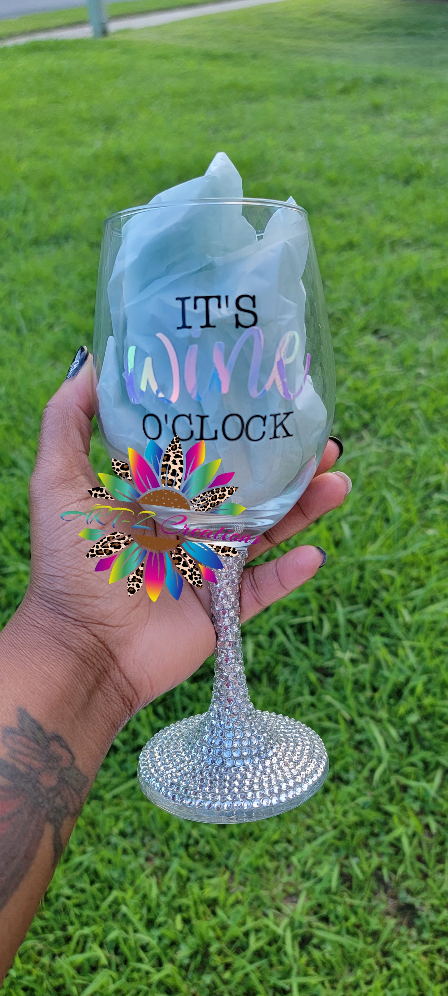 Bling Wine Glass