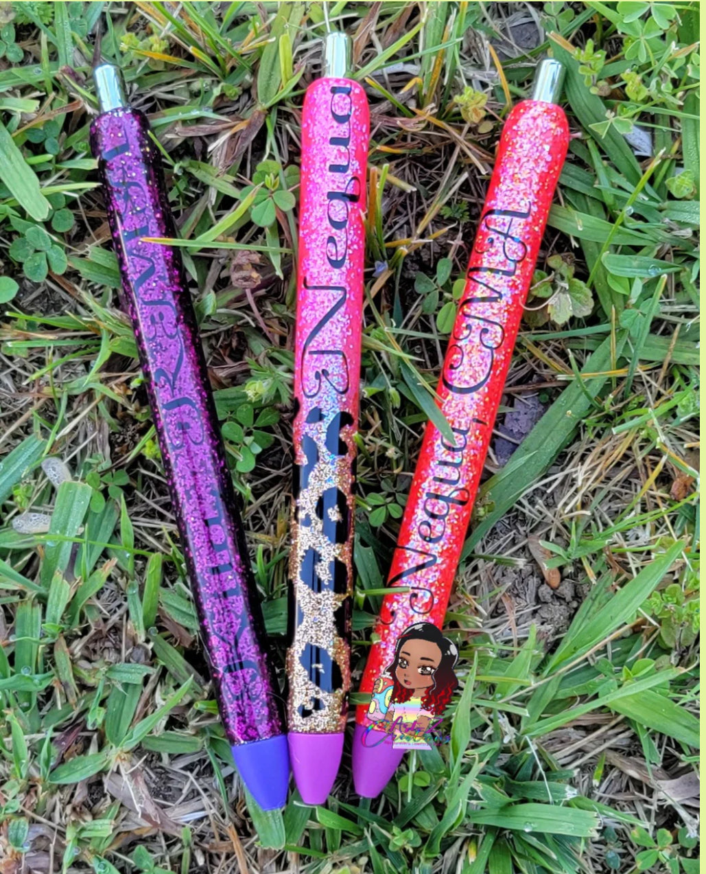 Glitter Name Pens