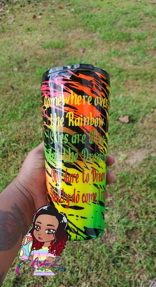 Neon Rainbow Tumbler